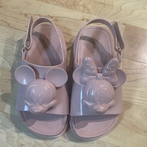 Mini Melissa//Mickey&Minnie sandals/Sz 10 toddler